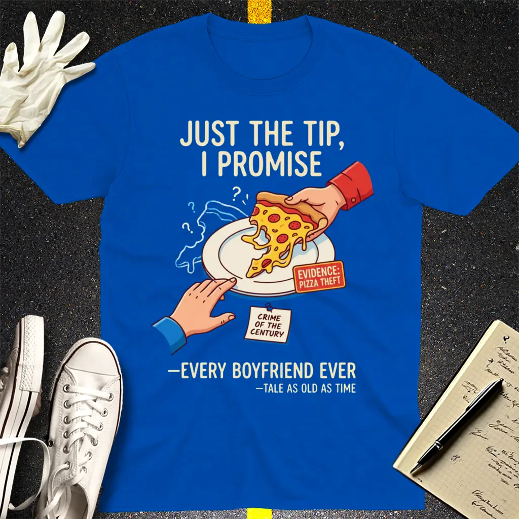 Pizza Theft Crime of the Century T-Shirt - Royal