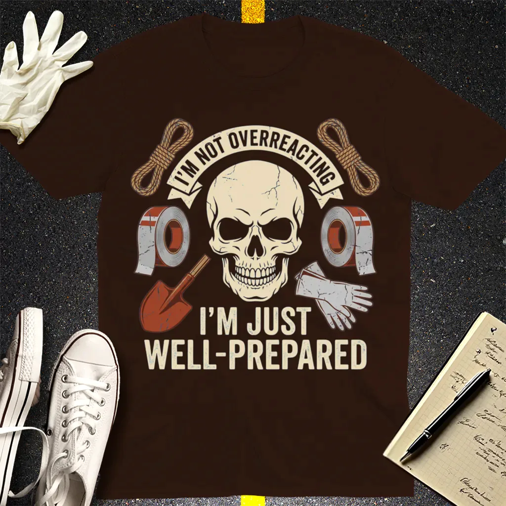Well-Prepared Dark Humor T-Shirt - Dark Chocolate