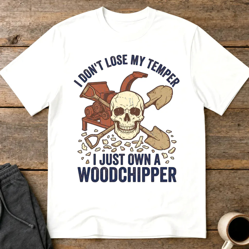Woodchipper Temper Control T-Shirt - White