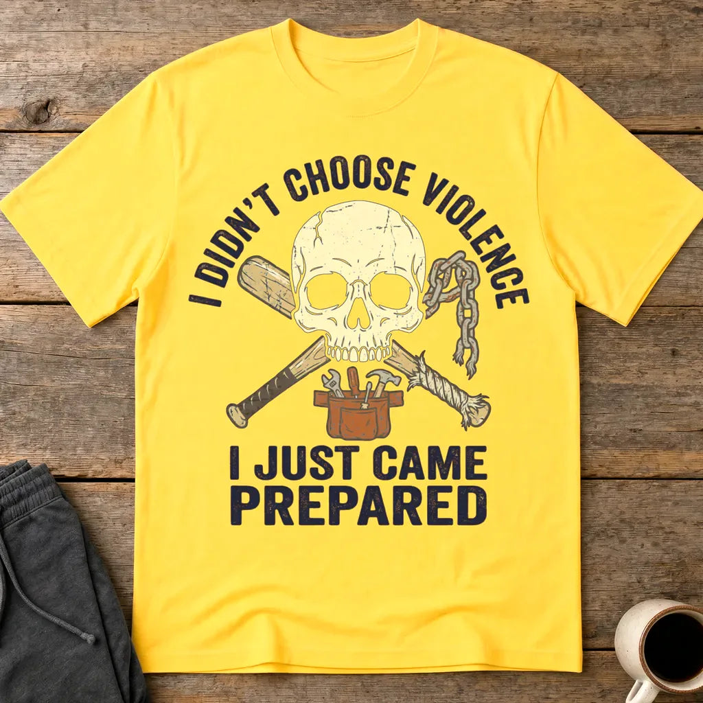 Prepared for Anything Skull T-Shirt - Daisy