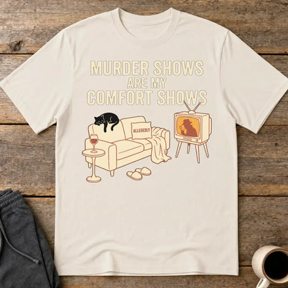 Murder Shows Comfort Show T-Shirt - Ice Grey