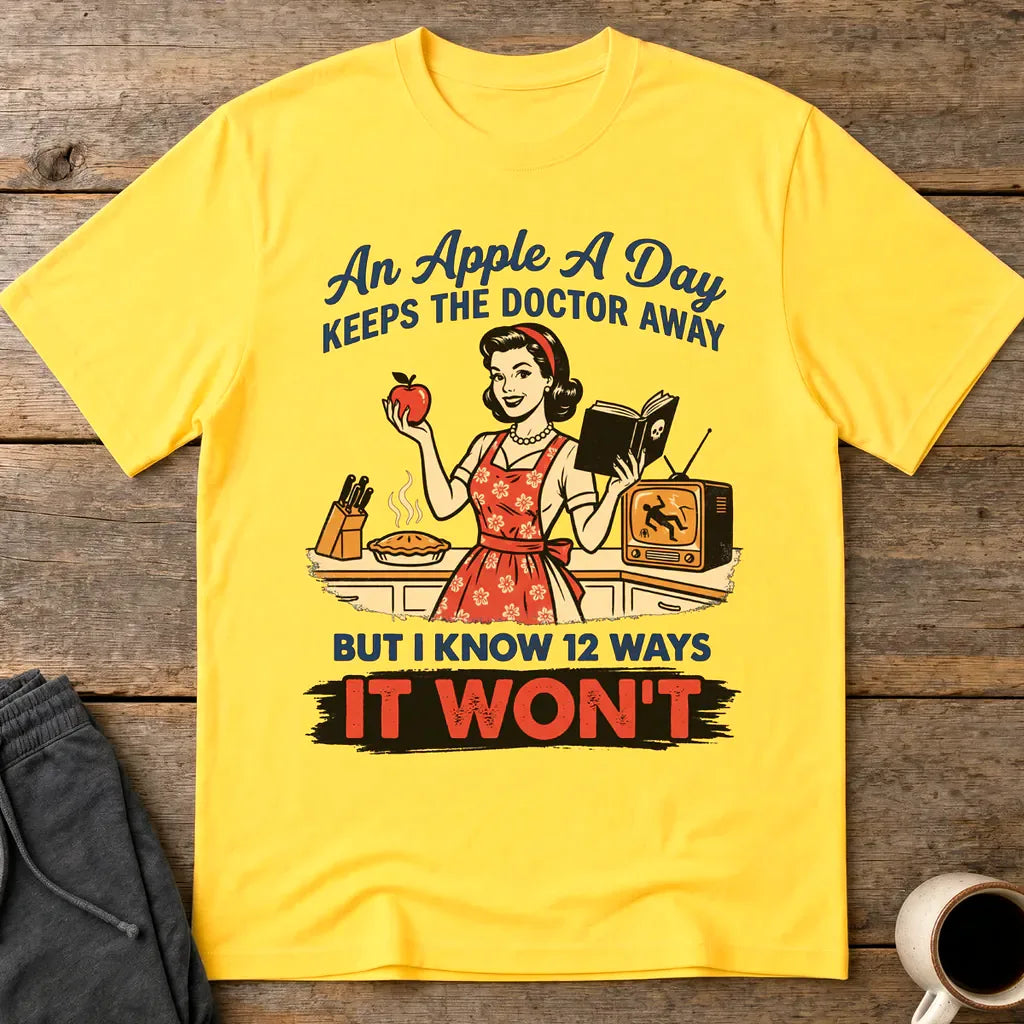 Apple A Day Killer Retro T-Shirt - Daisy