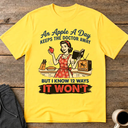 Apple A Day Killer Retro T-Shirt - Daisy