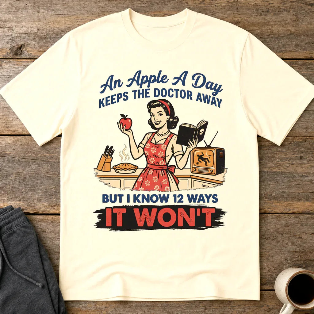 Apple A Day Killer Retro T-Shirt - Natural