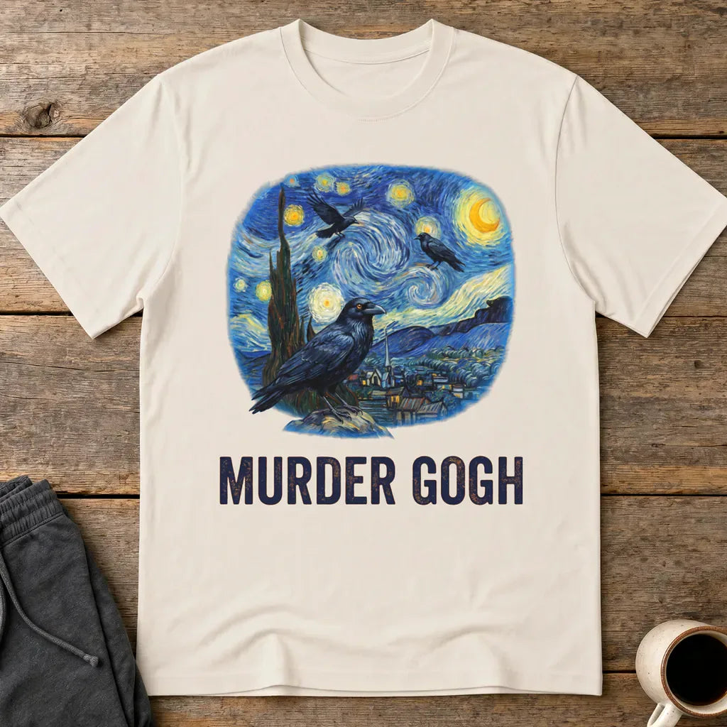 Murder Gogh T-Shirt - Ice Grey