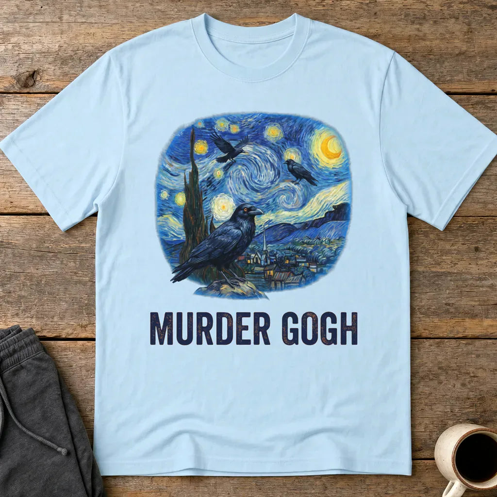 Murder Gogh T-Shirt - Light Blue
