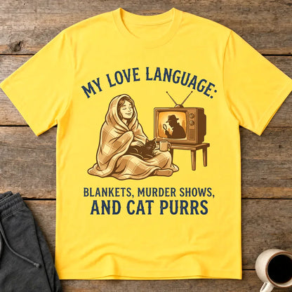 Cozy Murder Show Cat Lover T-Shirt - Daisy