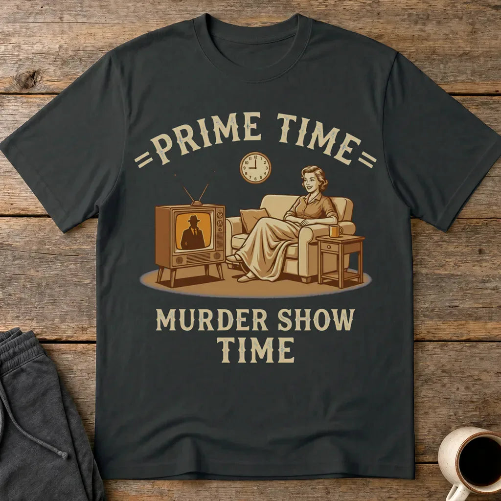 Prime Time Murder Show Time T-Shirt - Black