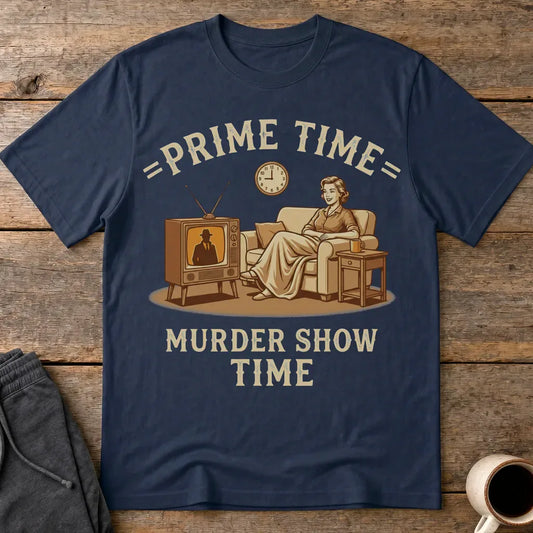 Prime Time Murder Show Time T-Shirt - Navy