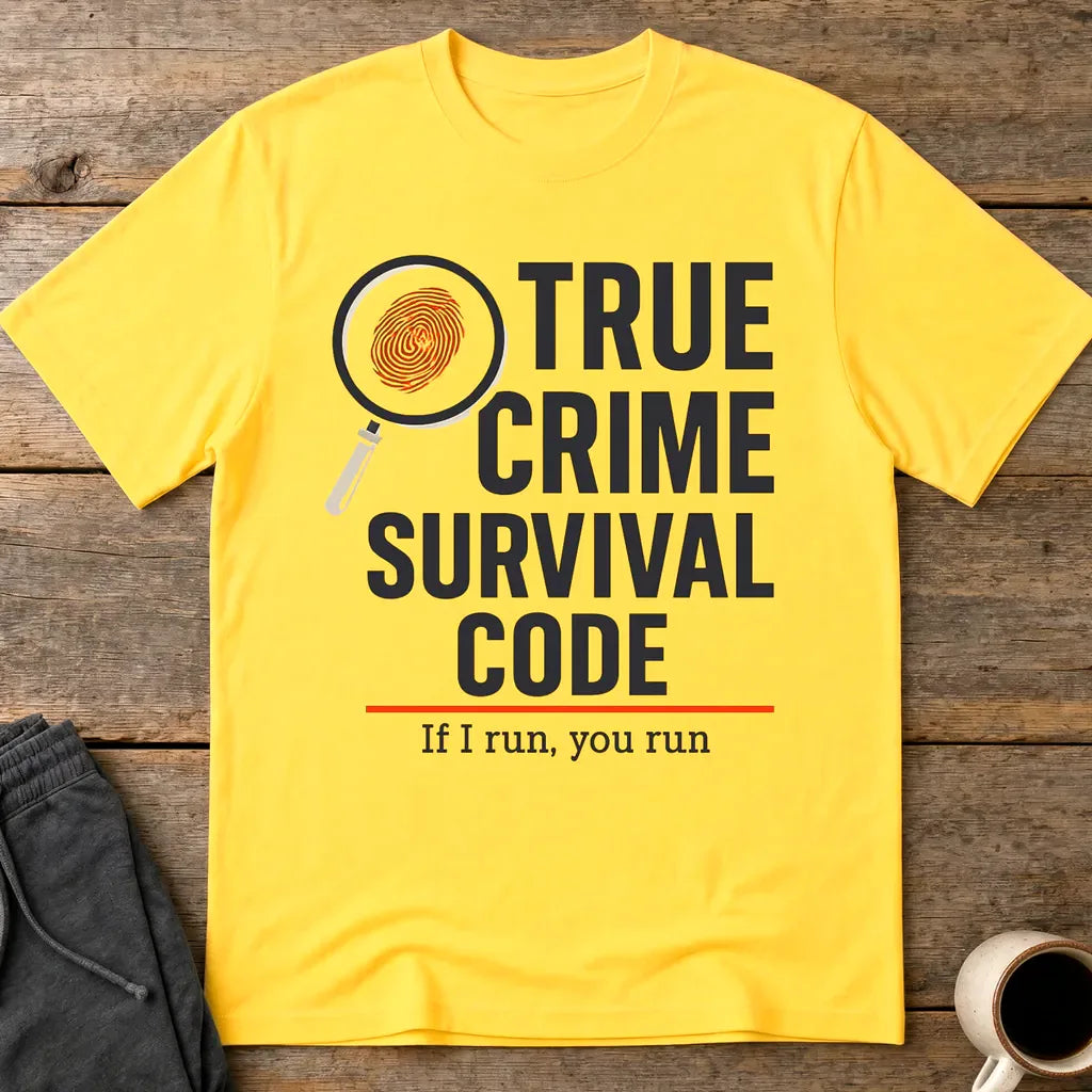 True Crime Survival Code T-Shirt - Daisy