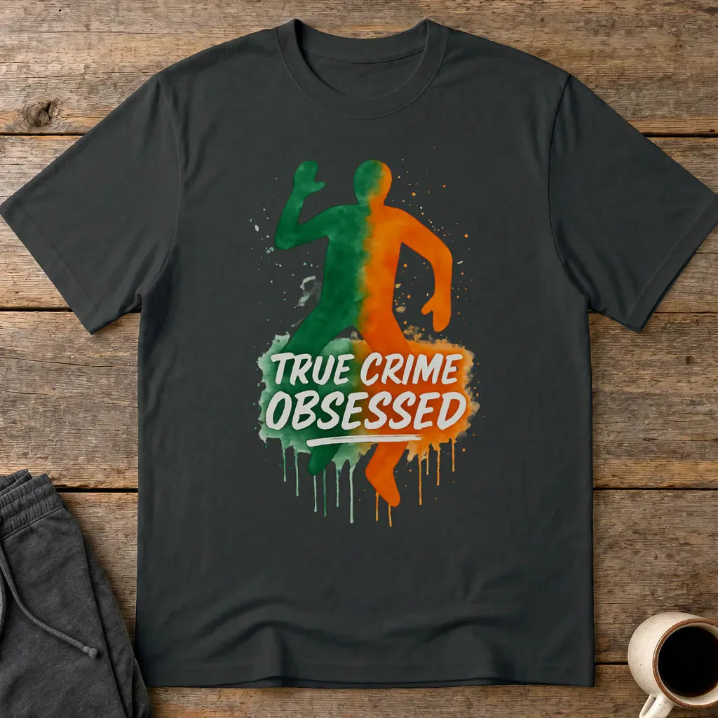 True Crime Obsessed T-Shirt - Black