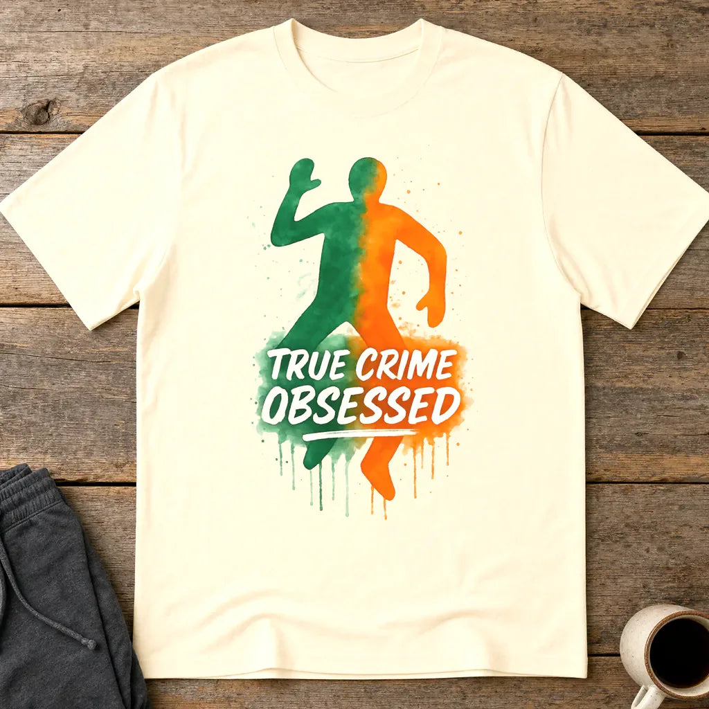 True Crime Obsessed T-Shirt - Natural