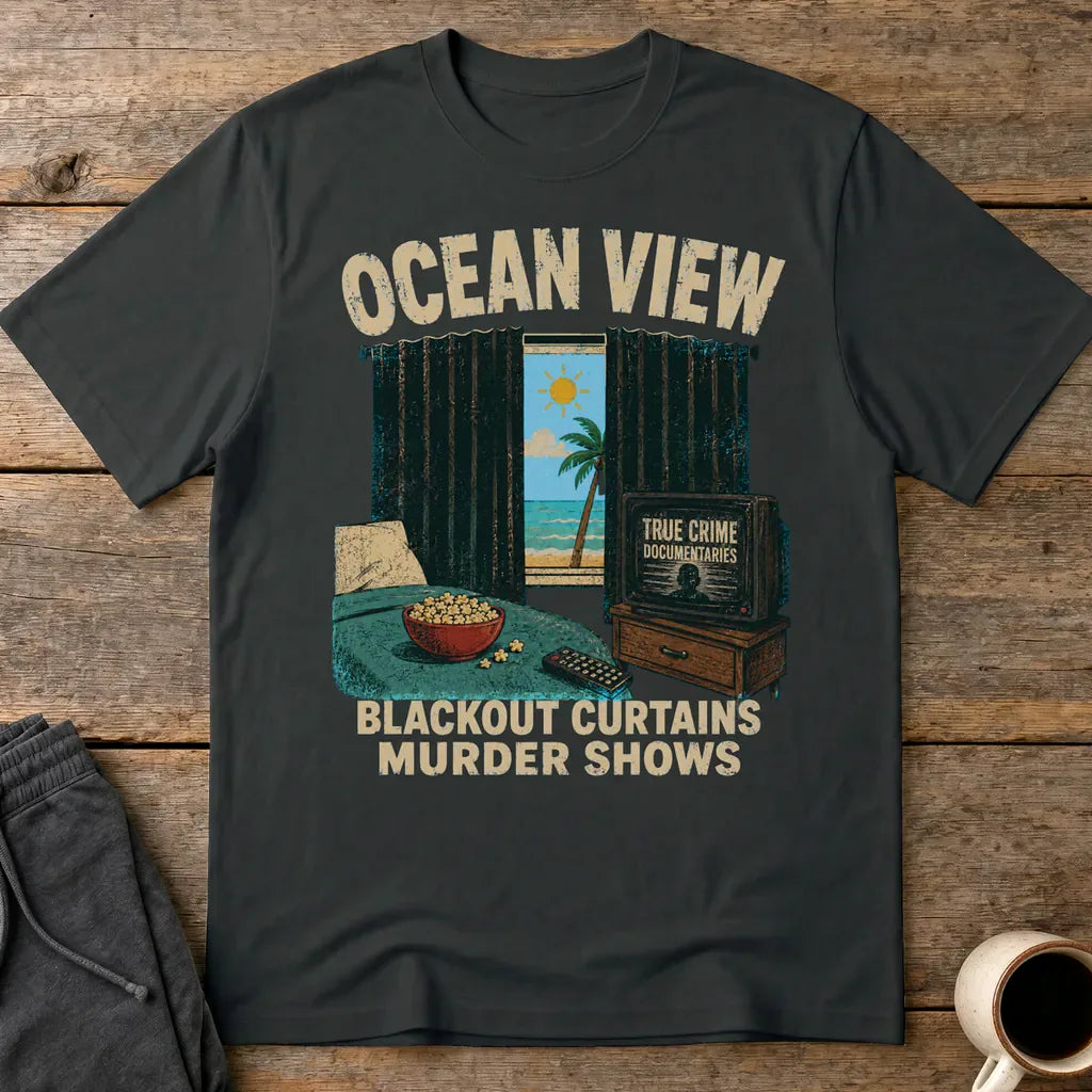 Ocean View Murder Shows T-Shirt - Black