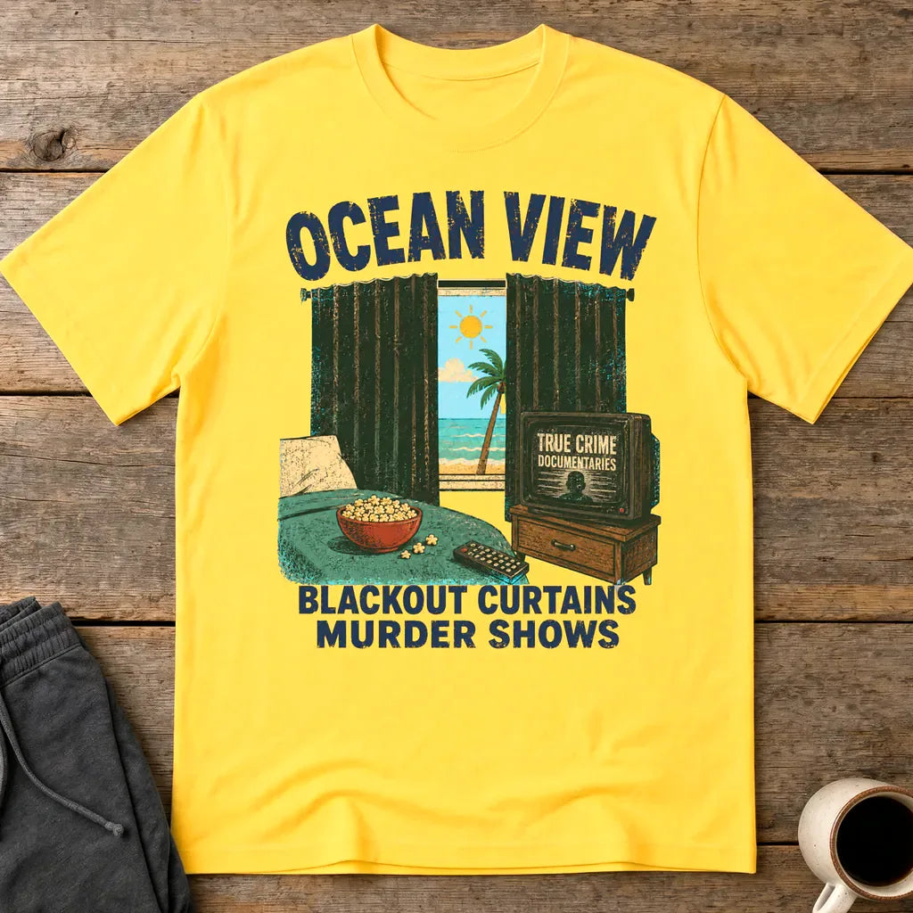 Ocean View Murder Shows T-Shirt - Daisy