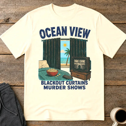 Ocean View Murder Shows T-Shirt - Natural