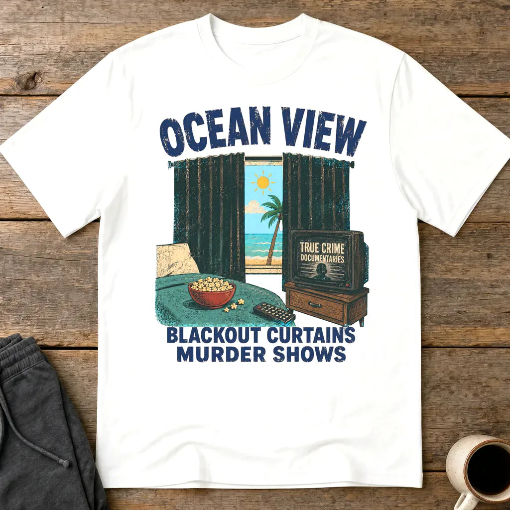 Ocean View Murder Shows T-Shirt - White