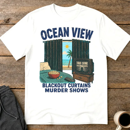 Ocean View Murder Shows T-Shirt - White