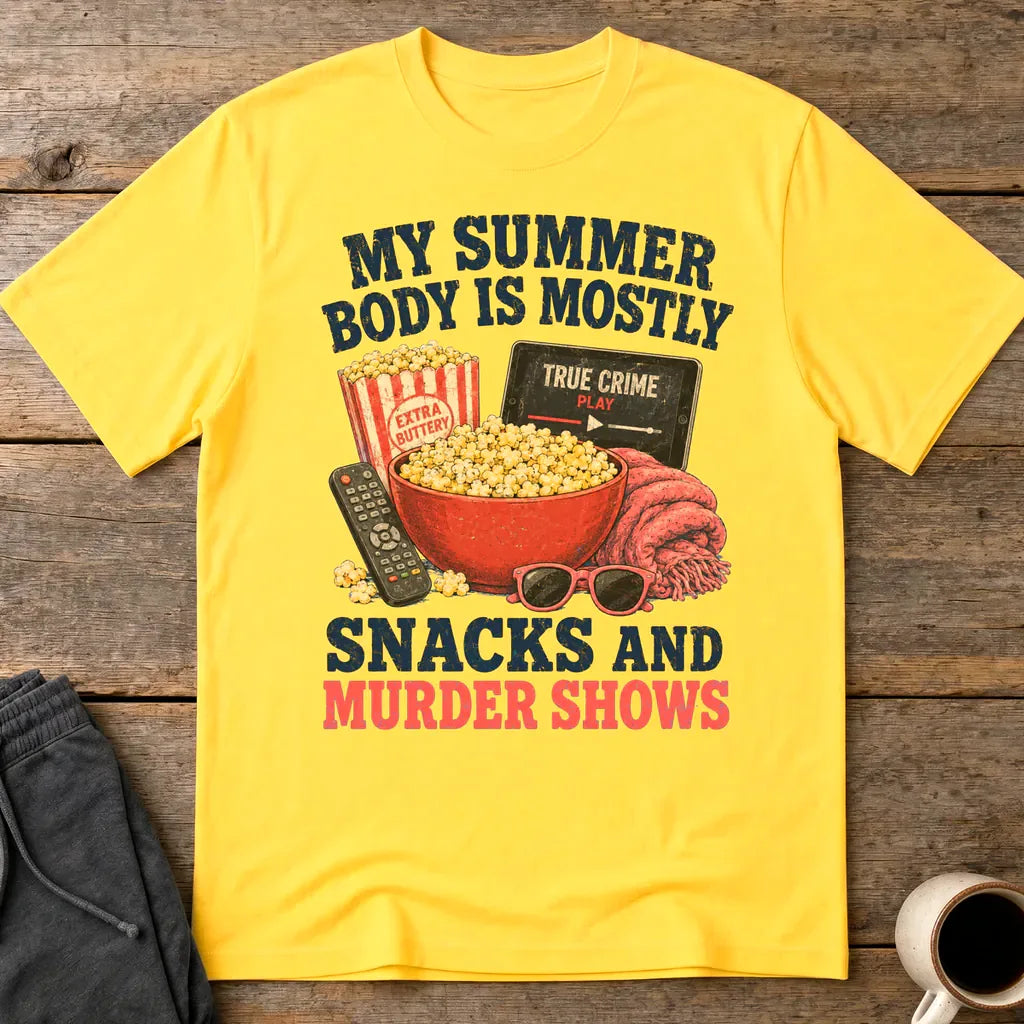 Snacks and Murder Shows T-Shirt - Daisy