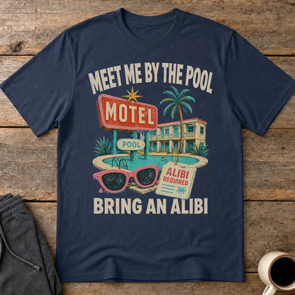 Meet Me by the Pool Alibi T-Shirt - Navy