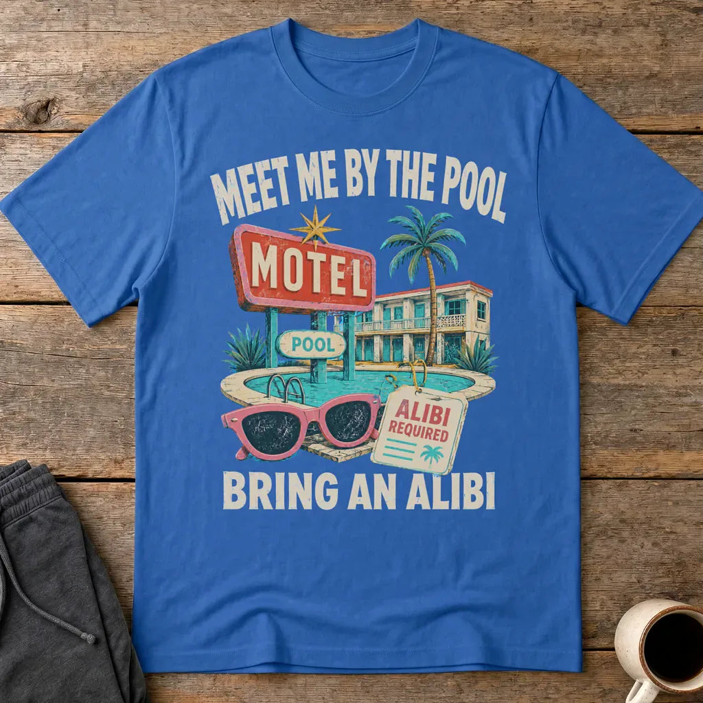 Meet Me by the Pool Alibi T-Shirt - Royal