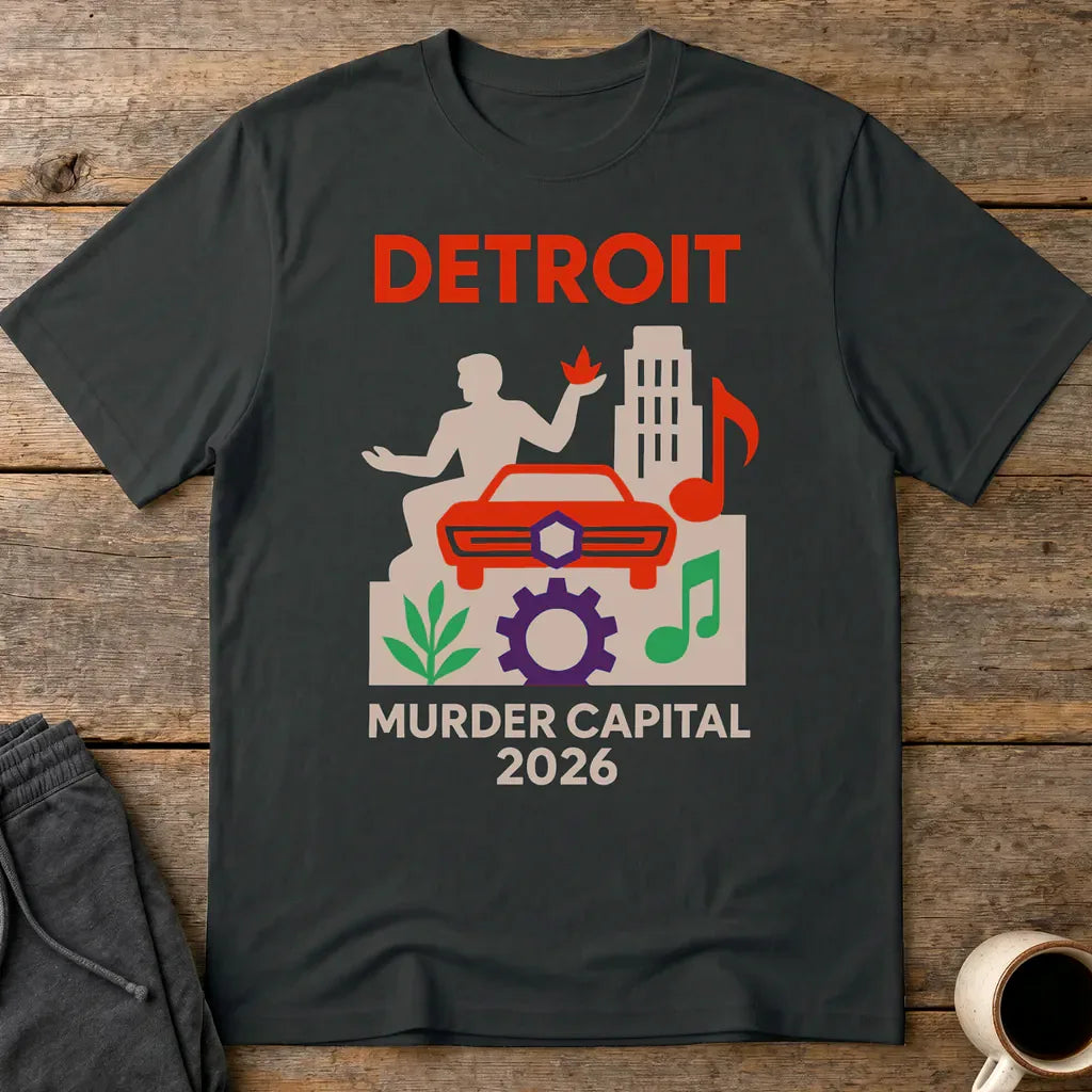 Detroit Murder Capital 2026 T-Shirt - Black