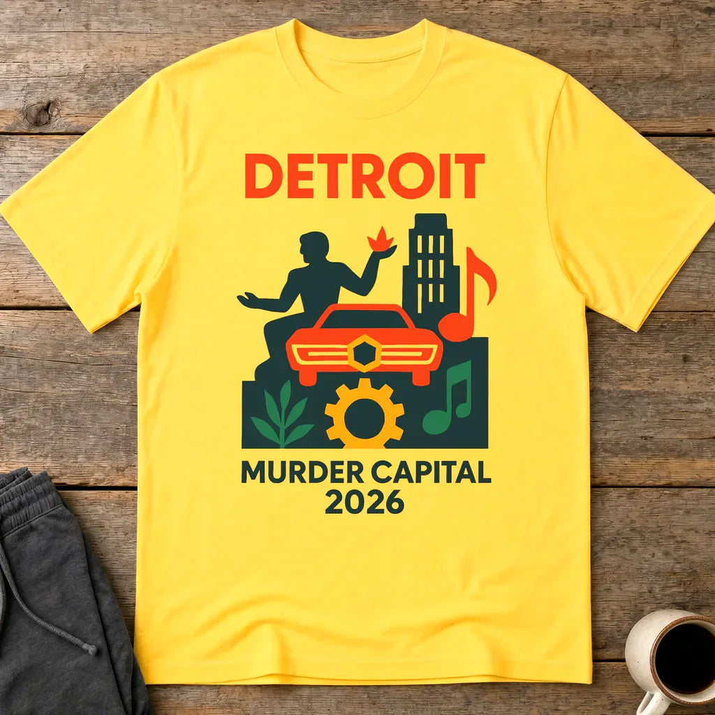 Detroit Murder Capital 2026 T-Shirt - Daisy
