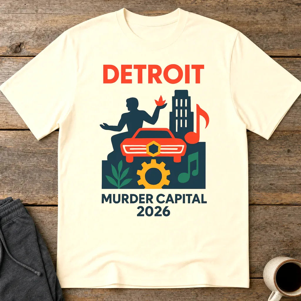 Detroit Murder Capital 2026 T-Shirt - Natural