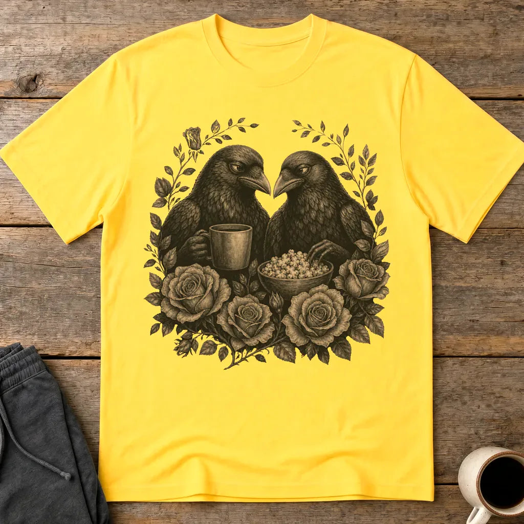 Murder Crow Coffee & Popcorn T-Shirt - Daisy