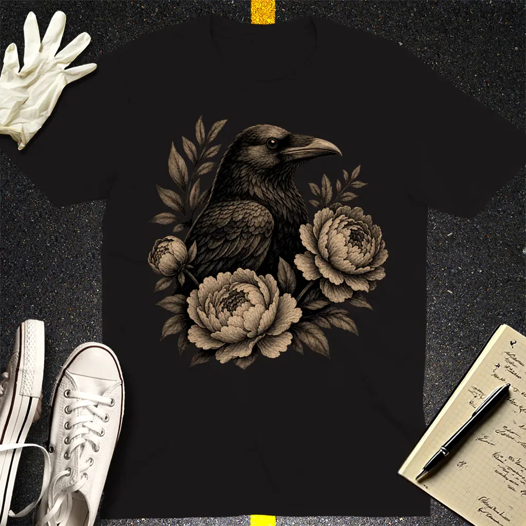 Mystic Raven T-Shirt - Black
