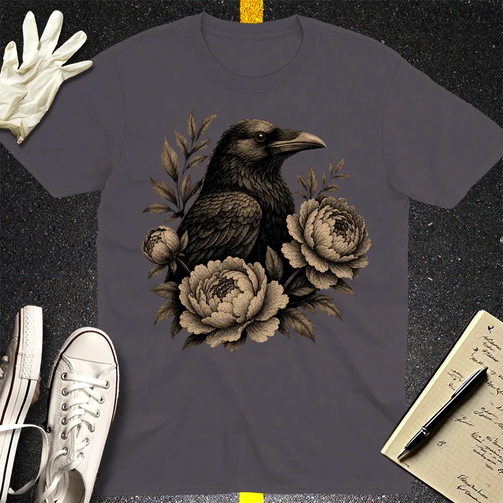 Mystic Raven T-Shirt - Charcoal