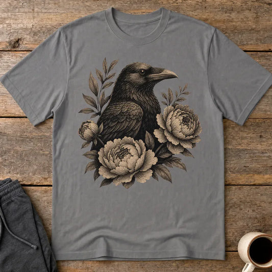 Mystic Raven T-Shirt - Charcoal