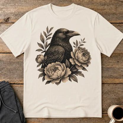 Mystic Raven T-Shirt - Ice Grey