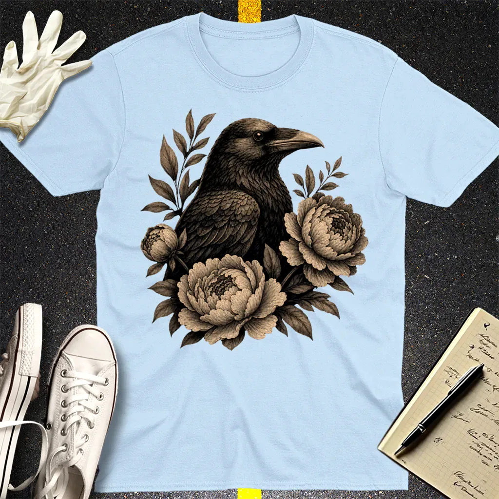 Mystic Raven T-Shirt - Light Blue
