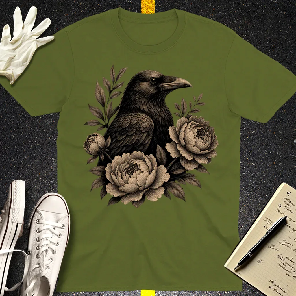 Mystic Raven T-Shirt - Military Green