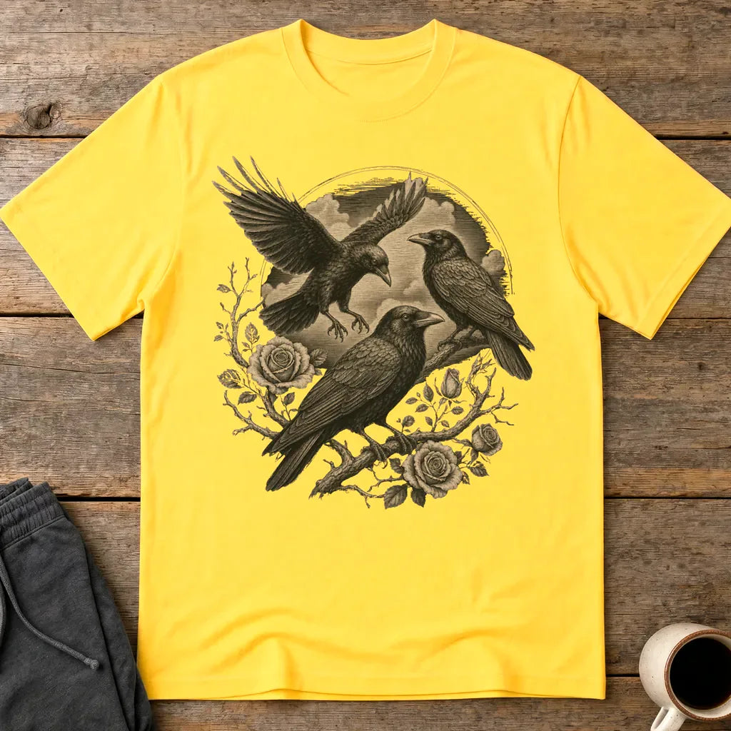 Murder Crows and Roses T-Shirt - Daisy