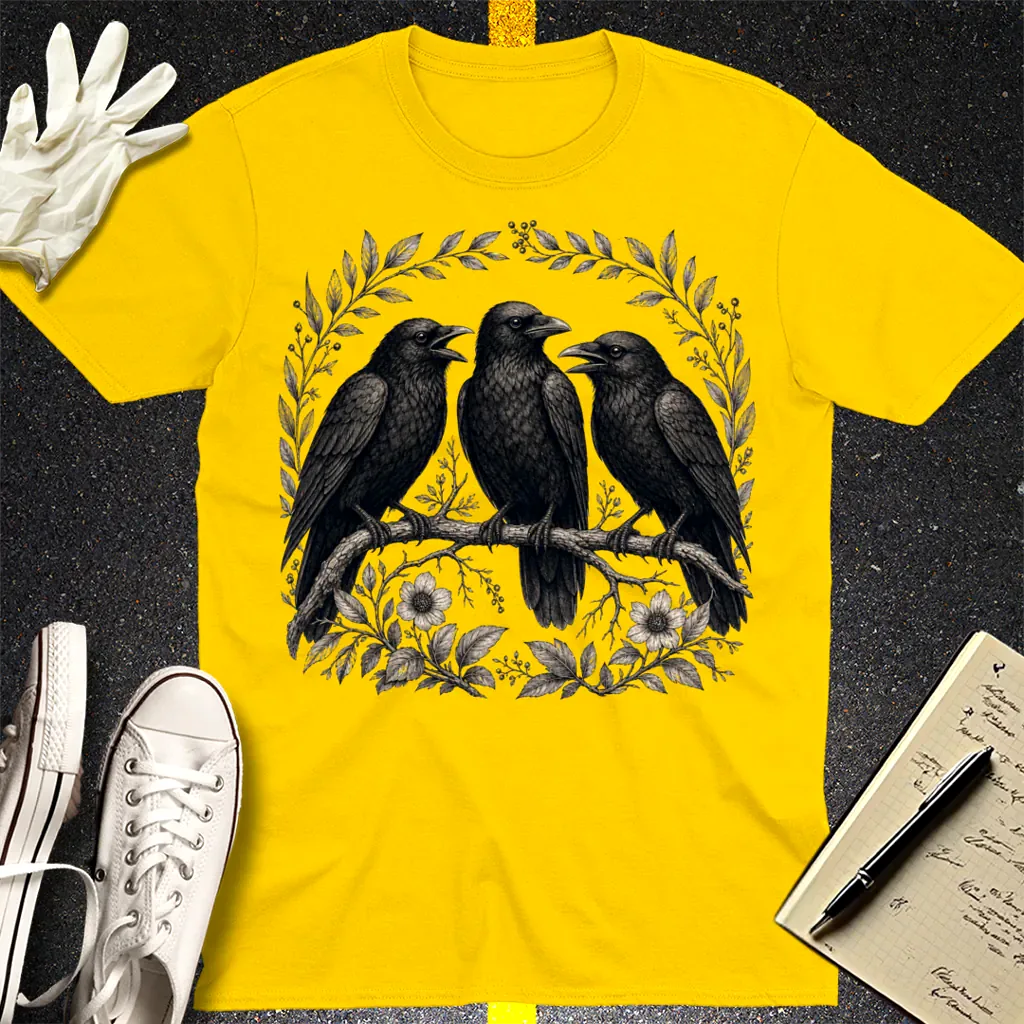 Three Crows Gothic Flora T-Shirt - Daisy