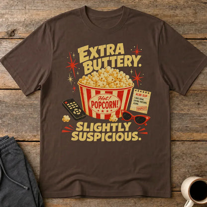 Extra Buttery Slightly Suspicious T-Shirt - Dark Chocolate