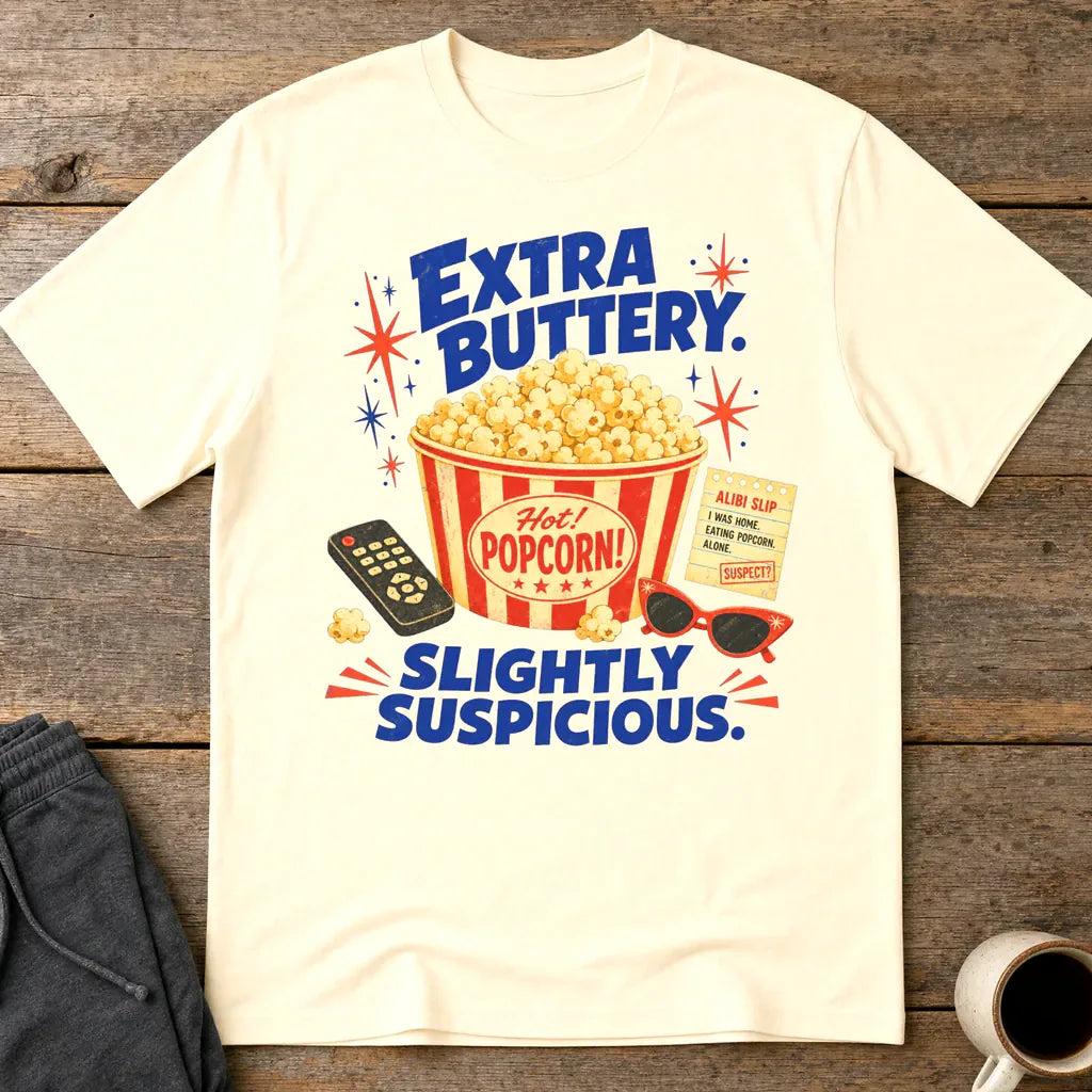 Extra Buttery Slightly Suspicious T-Shirt - Natural