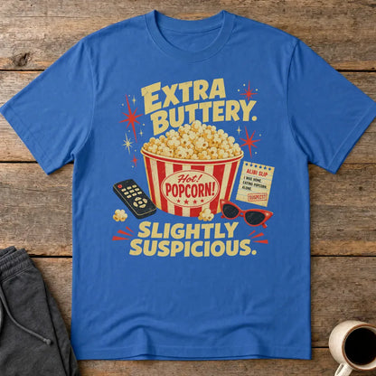 Extra Buttery Slightly Suspicious T-Shirt - Royal