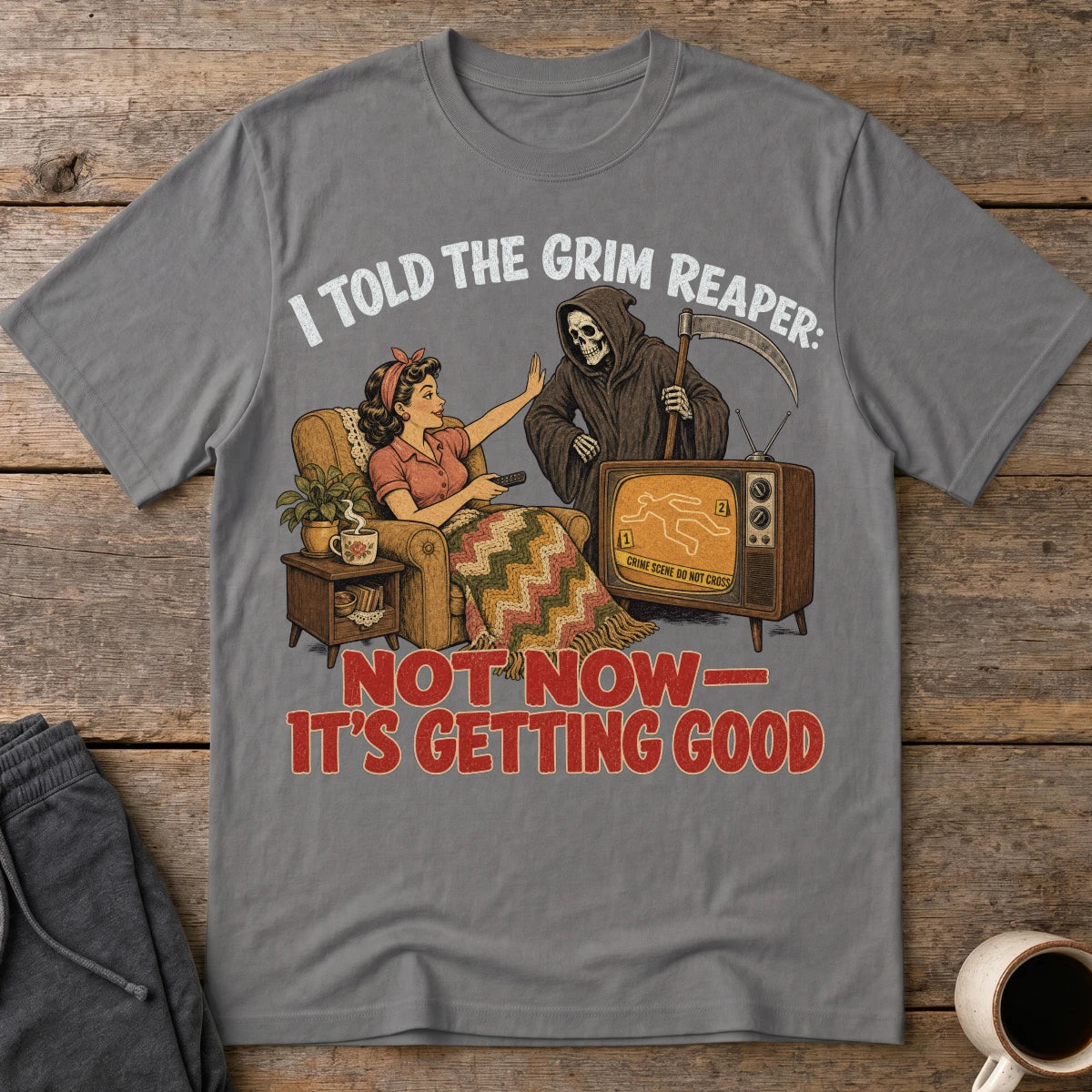 Just Getting Good T-Shirt - Charcoal