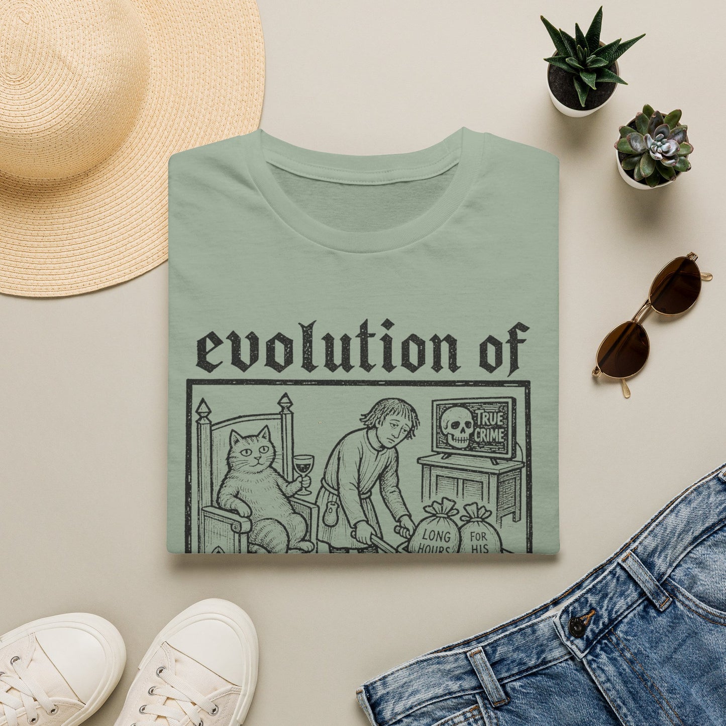 Cat Parenting Evolution T-Shirt