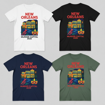 New Orleans Murder Capital 2025 T-Shirt_color_hero