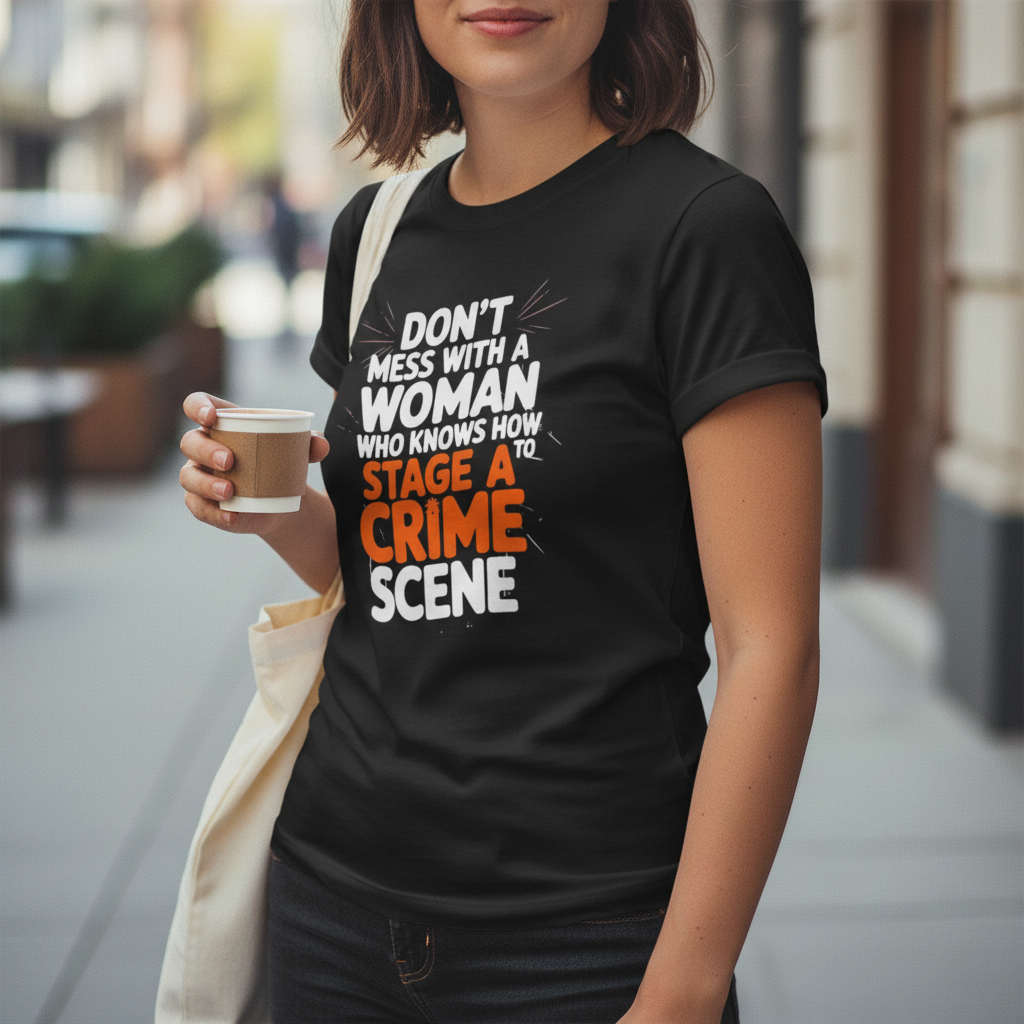 Staging a Crime Scene T-Shirt_lifestyle