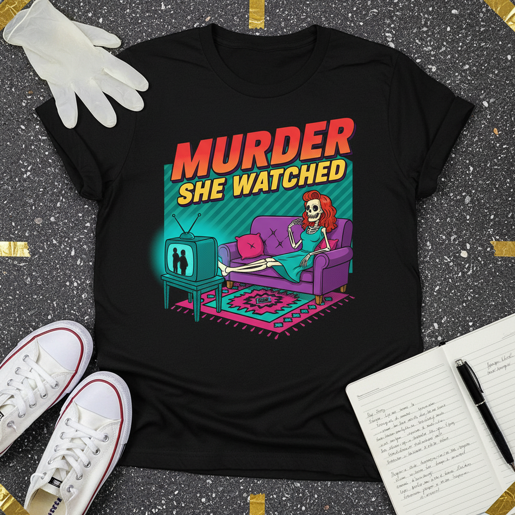 Murder She Watched T-Shirt_3_model