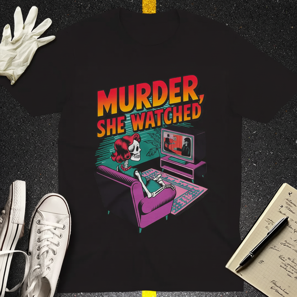 Murder She Watched T-Shirt_dual_lifestyle