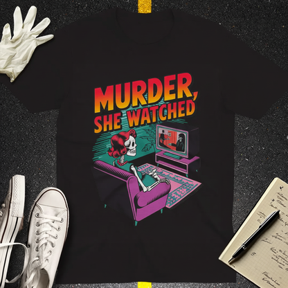 Murder She Watched T-Shirt_dual_lifestyle