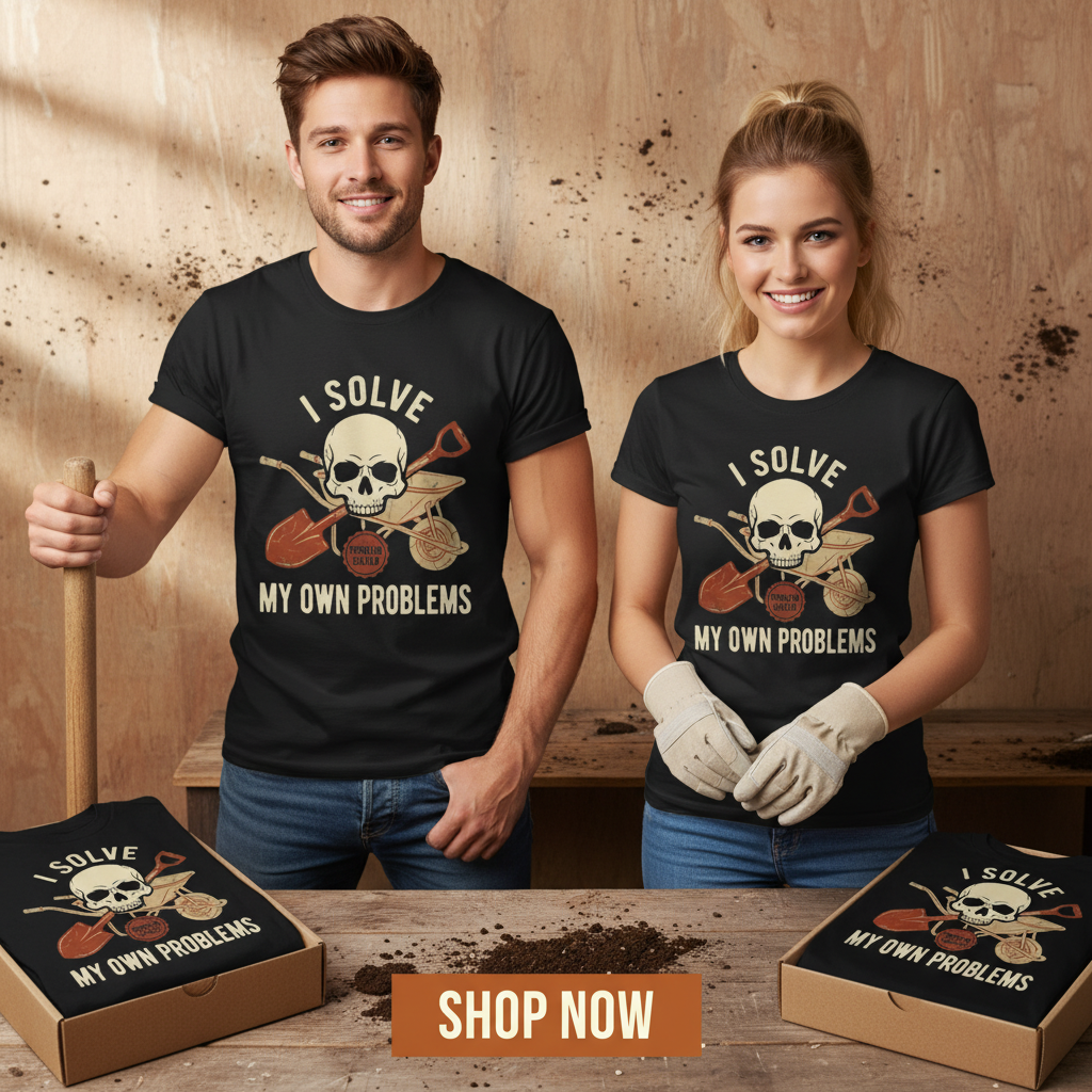 I Solve My Own Problems T-Shirt_dual_lifestyle