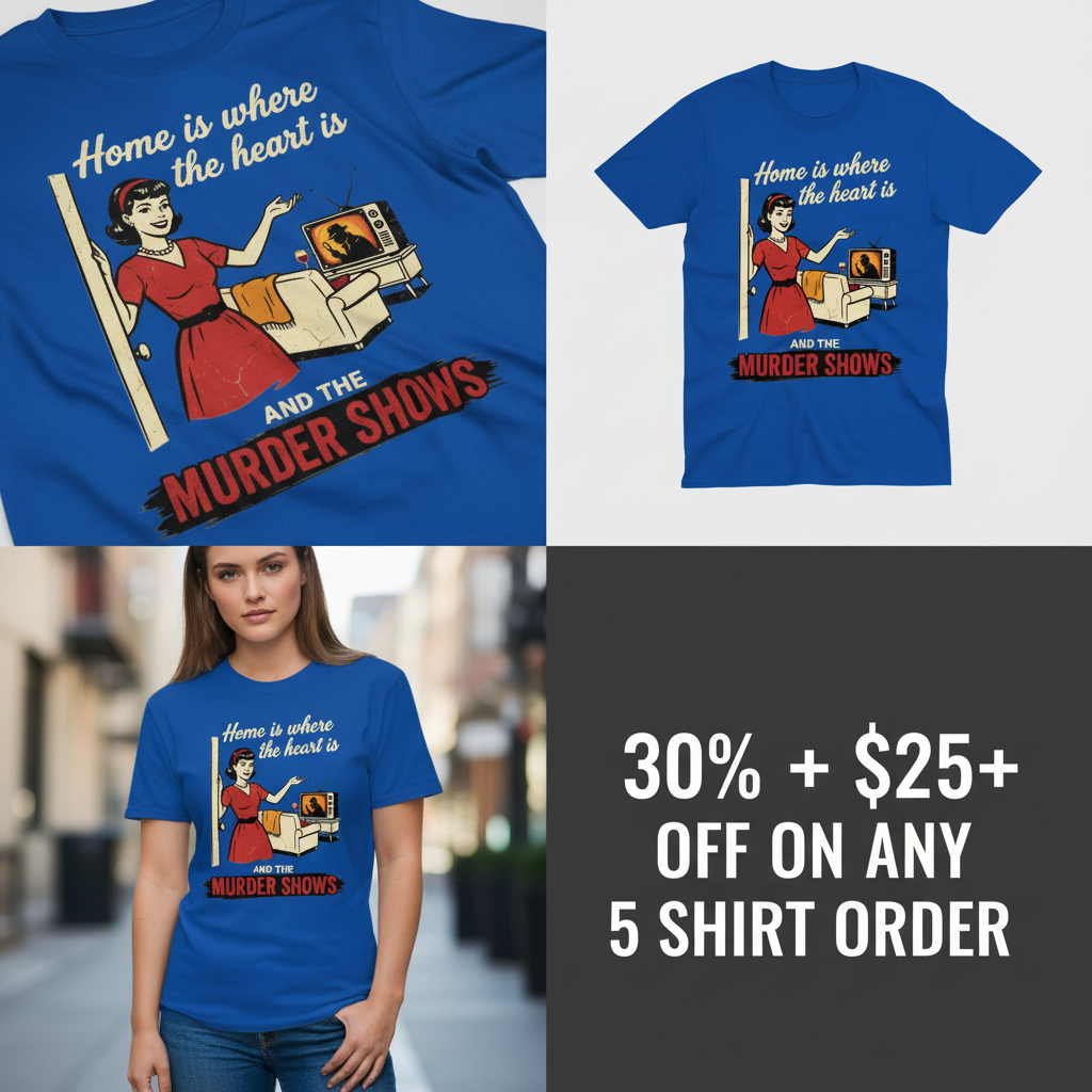 Home Is Where the Murder Shows T-Shirt_4_panel