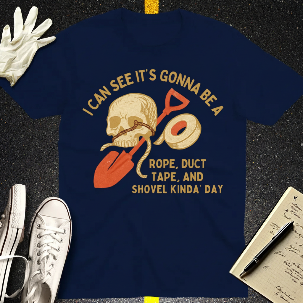 Rope, Tape & Shovel Day T-Shirt_dual_lifestyle