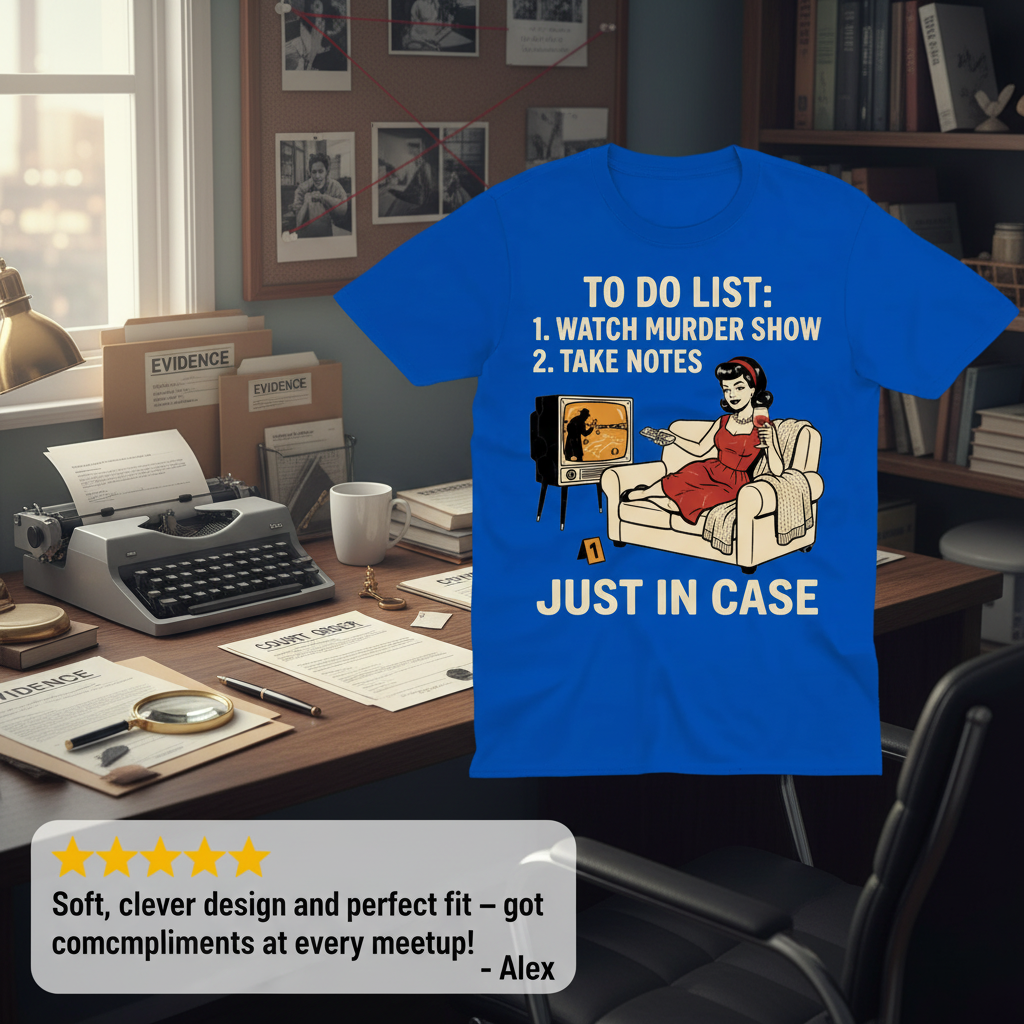 Just In Case Murder Show To-Do List T-Shirt_review_5star